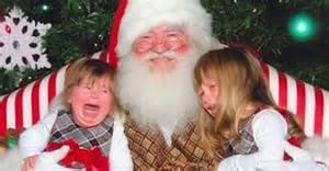 Santa with Crying Children