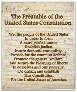 Preamble of the US Constitution