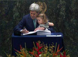 Kerry Signing Paris Climate Accord