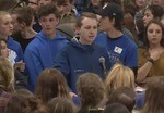 Student Speaking at STEM Student Rally